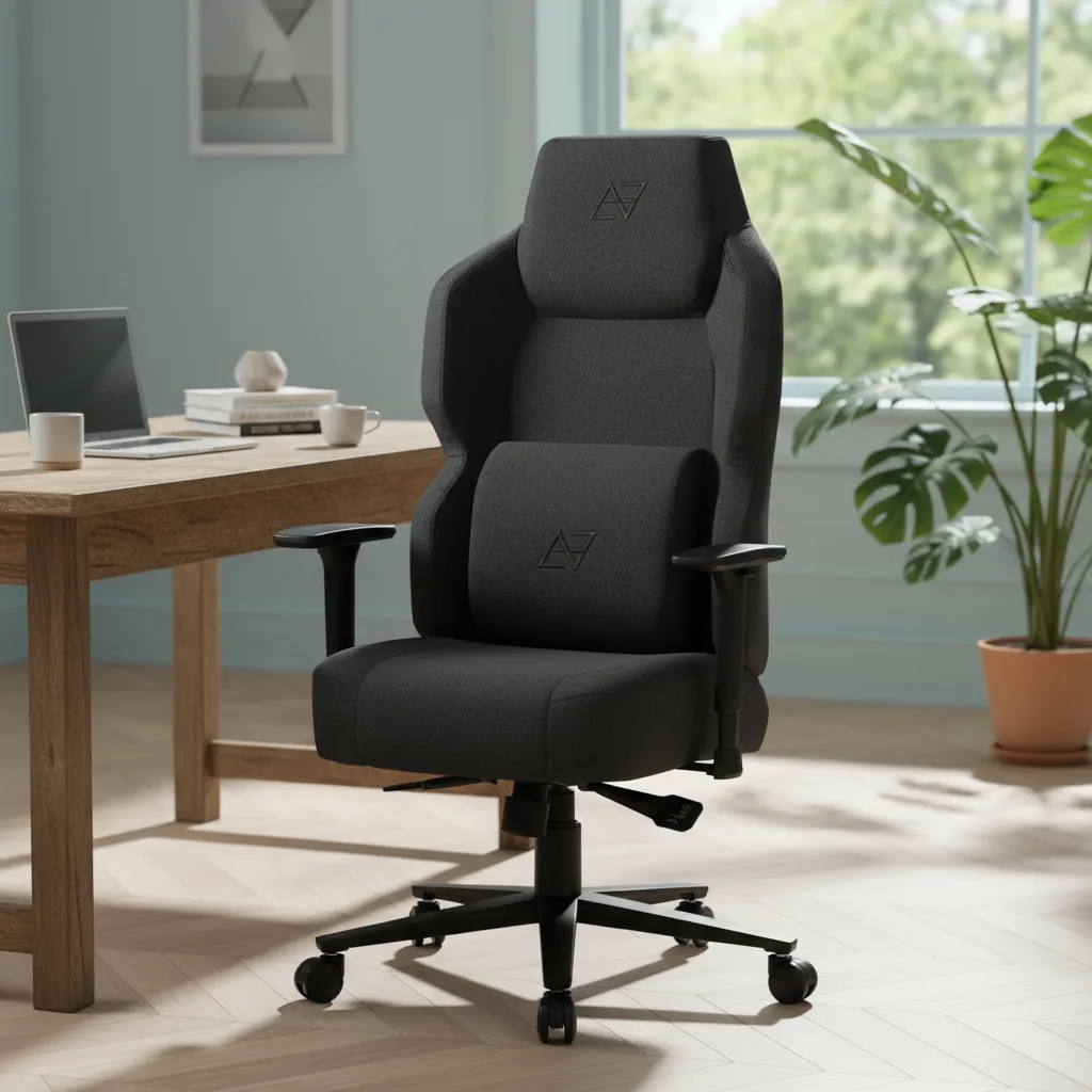 Cadeira Gamer Elements Magna Special Preta Estrutura Aço Reclinável 155°