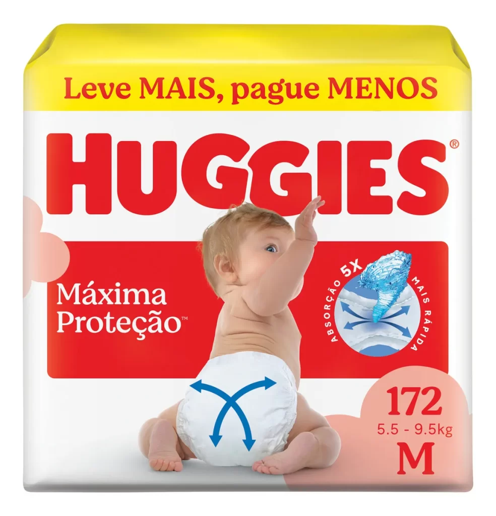 Huggies Fralda Descartável Máxima Proteção