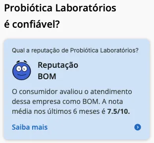 probiotica reclame aqui
