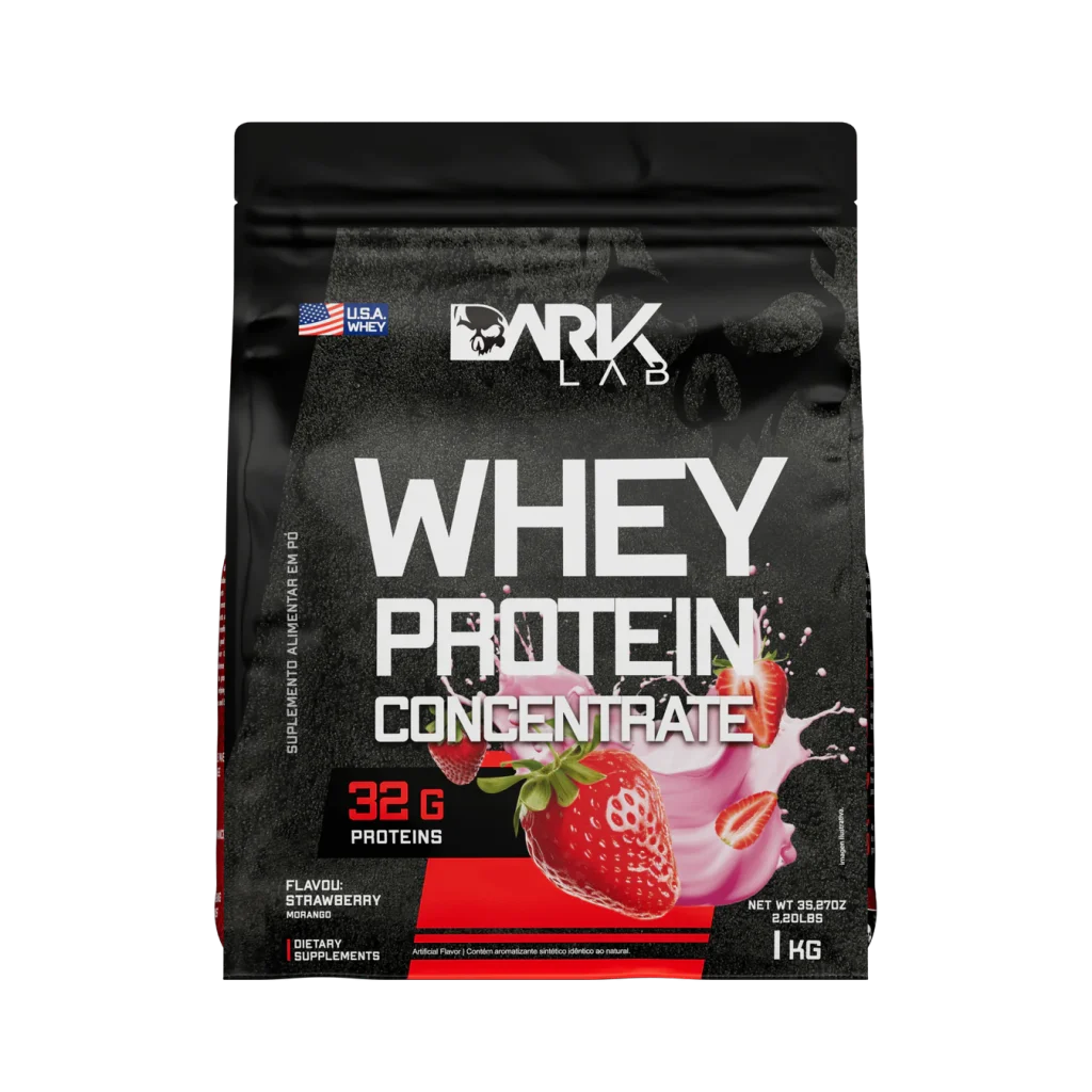 Whey Protein Concentrate Refil 1kg Morango