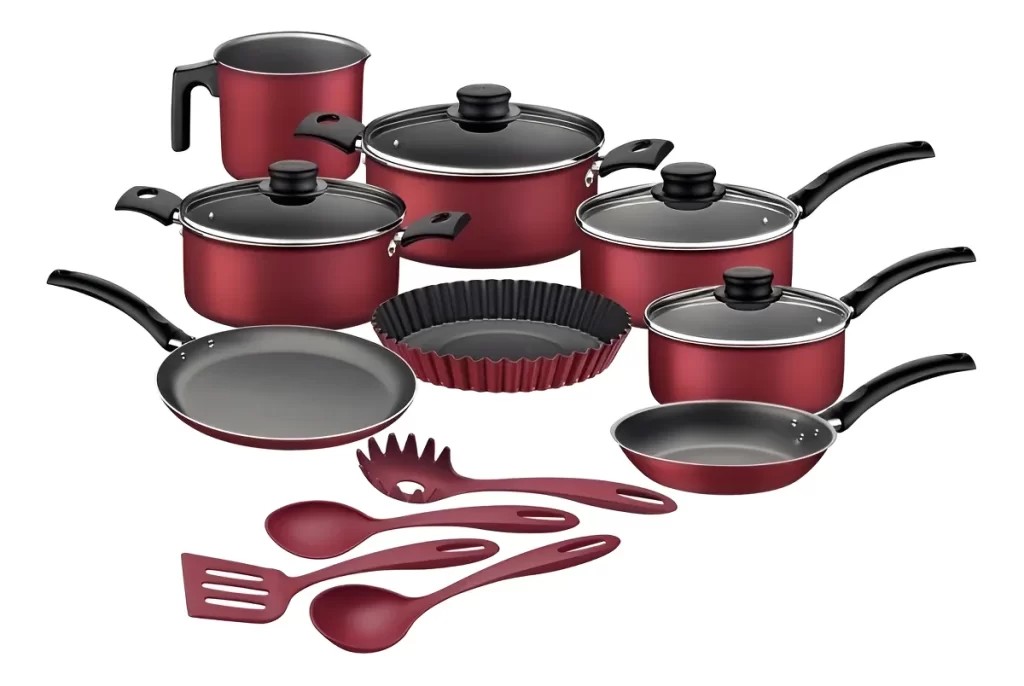 ogo Panelas 12 Peças Antiaderente Alumínio Turim Tramontina