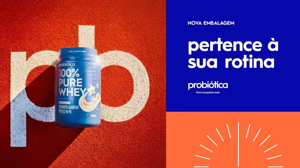 100% Pure Whey Probiótica nova embalagem