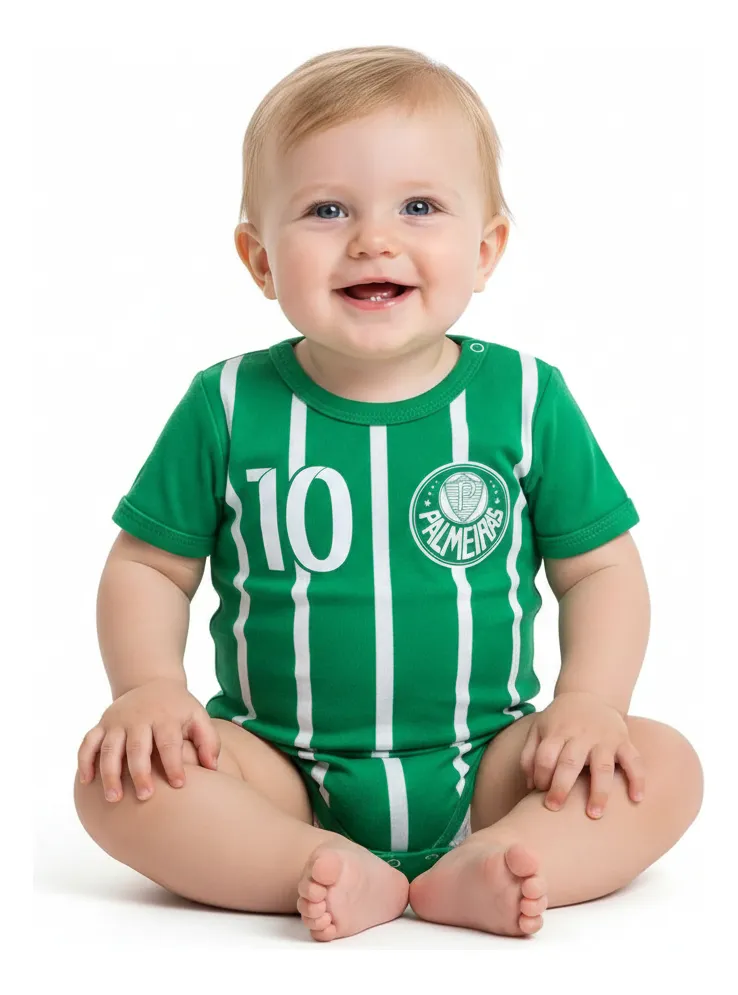Body Bebê Mesversário Palmeiras