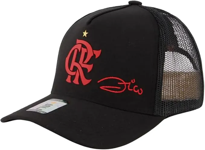 Boné Flamengo Zico Preto
