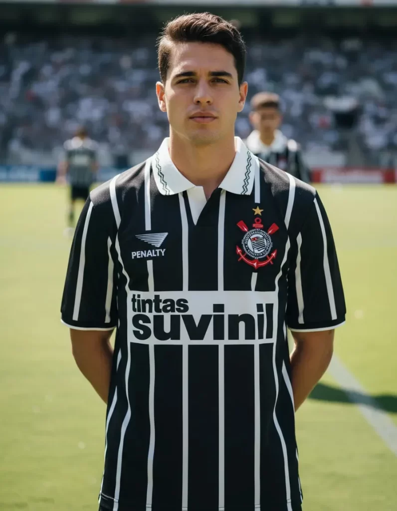 Camisa Corinthians Retrô Penalty Ii Oficial 1995/96