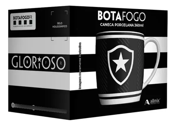 Botafogo! 15 Presentes Criativos que Estão Bombando em 2026 6 Caneca Porcelana Botafogo 360ml