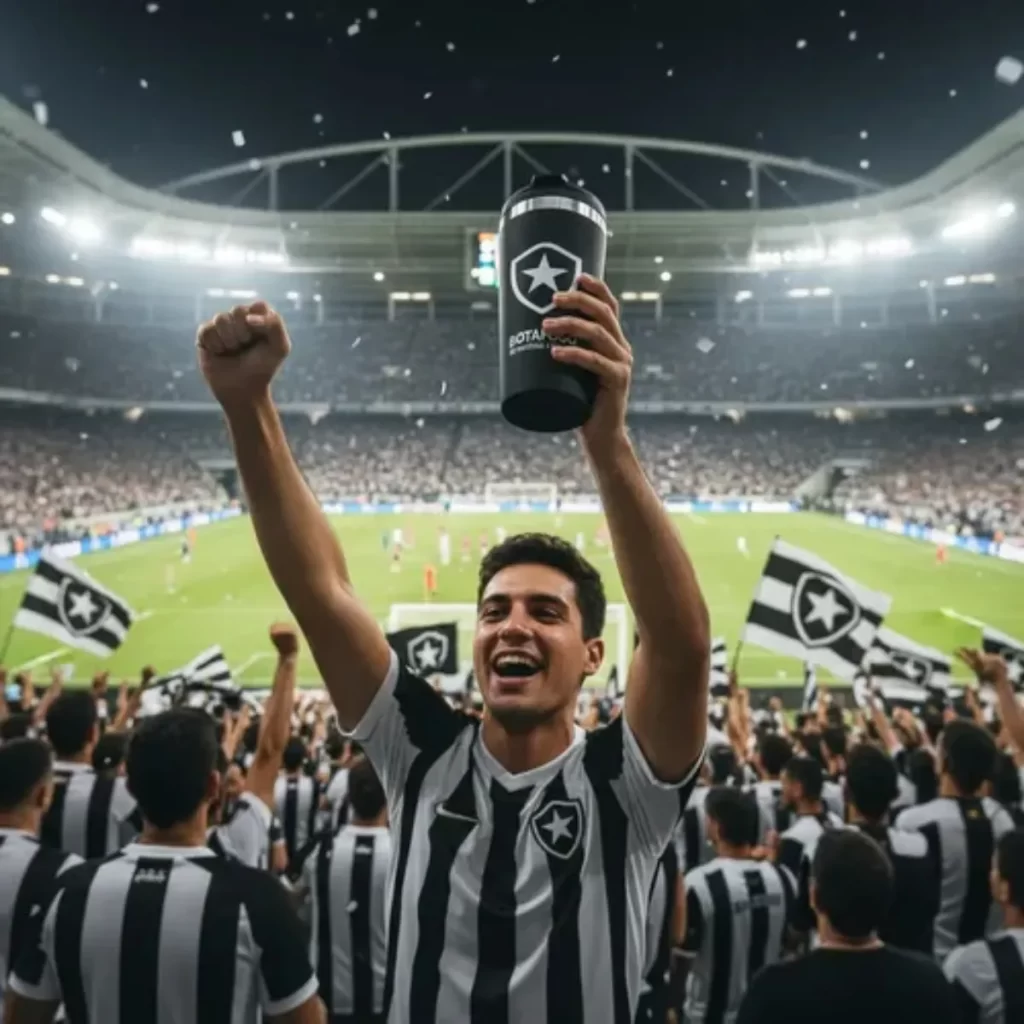 Botafogo! 15 Presentes Criativos que Estão Bombando em 2026 4 Copo Térmico Emborrachado Inox 450 Ml