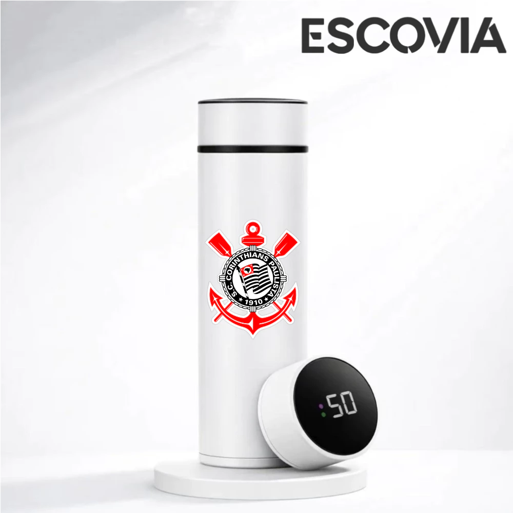 Garrafa Térmica Time de Futebol Corinthians